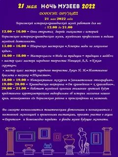 Список ночи музеев