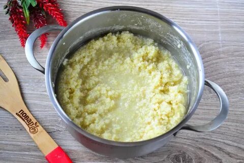 Сварить густую пшенную кашу