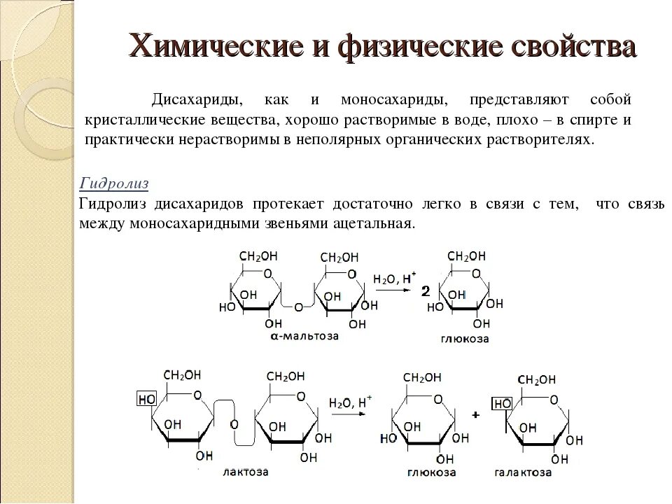 Отличие сахарозы от глюкозы реакция. Химические свойства дисахаридов гидролиз. Строение сахарозы мальтозы и лактозы. Гидролиз дисахаридов мальтоза лактоза сахароза. Сахароза мальтоза лактоза формулы.