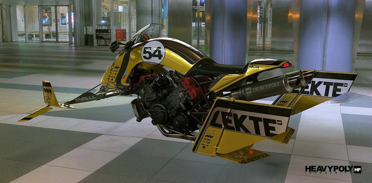 Ховербайк Jet Bike. Sci Fi Hover Bike. Летающий байк. Летающий мотоцикл будущего.