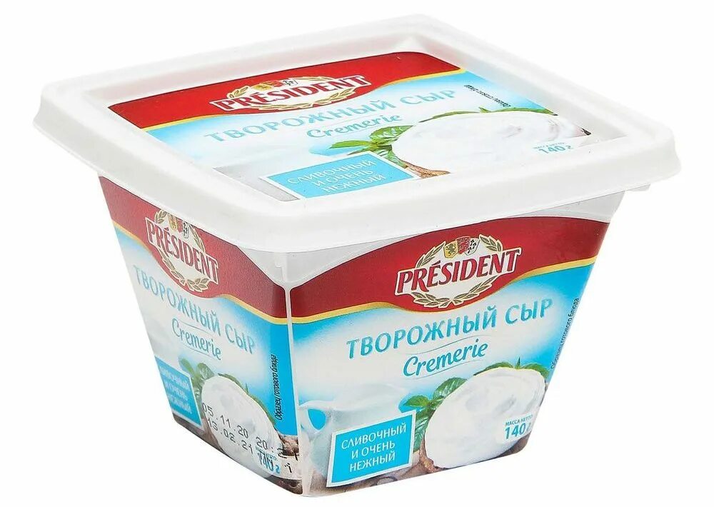 Творожный сыр 140. Сыр творожный president cremerie сливочный 56 140. сыр творожный cливочный «cremerie» president® 56% 140г..