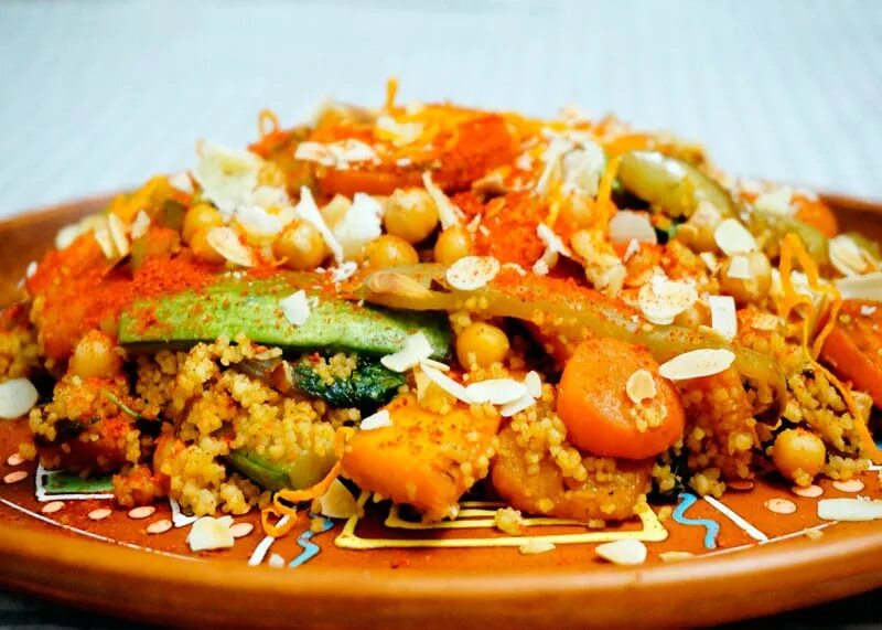 Кузде кус. Кус кус тунис. кус кус марокко. арабский кускус. кускус с овощами по тунисский.
