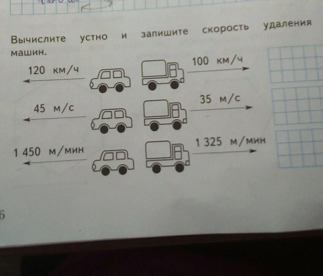 Как можно вычислить машину. Вычисли устно и запишите скорость удаления автомашин. Скорость удаления автомашин. Вычисление скорость удаления машин. Сосчитай машины.