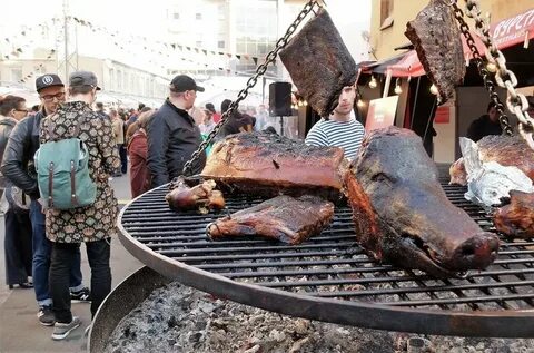 Огонь да мясо