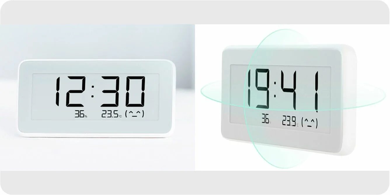 Mi temperature and humidity monitor clock