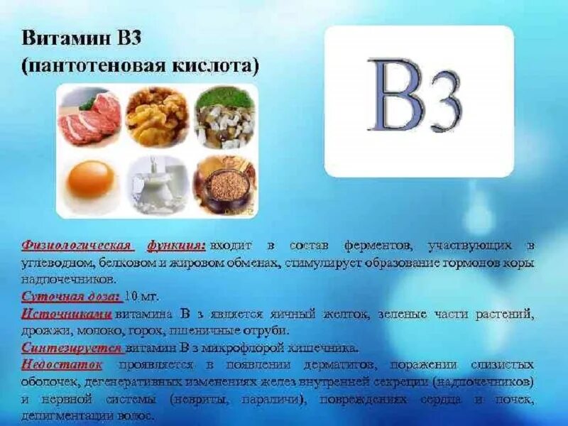 Норма витамина б6. Витамин б5 пантотеновая кислота. Пантотеновая кислота витамин в3 функции. Витамин в5 пантотеновая кислота функции. Витамин б3 пантотеновая кислота.