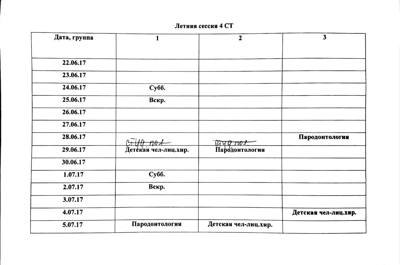 Сроки летней сессии