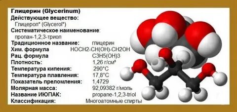 Глицерин систематическое название