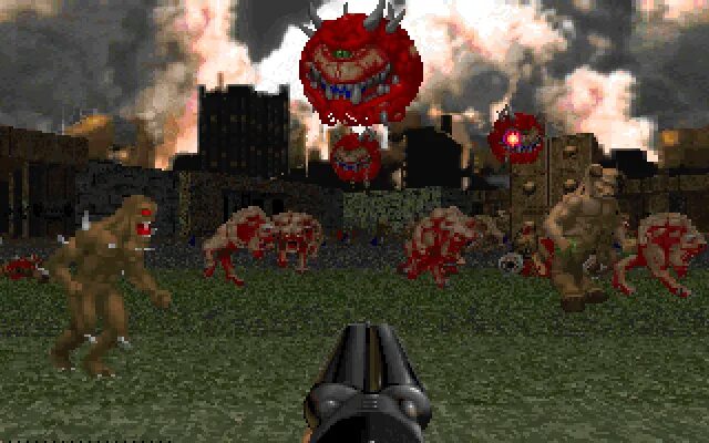 Игре doom лет. Компьютерные игры 90-х doom.