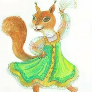 Картинки белки из сказки о царе
