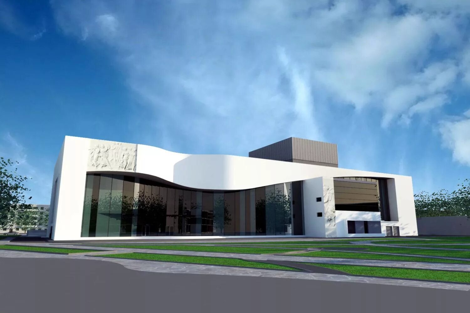 фасады современных театров. проект детский теарт кукол. помещение для школьного театра. проект детского театра. архитектурный проект интерьера.