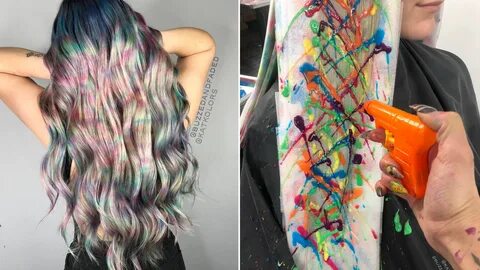 This Water Gun Hair Dye Job Is Going Viral on Instagram Allure.