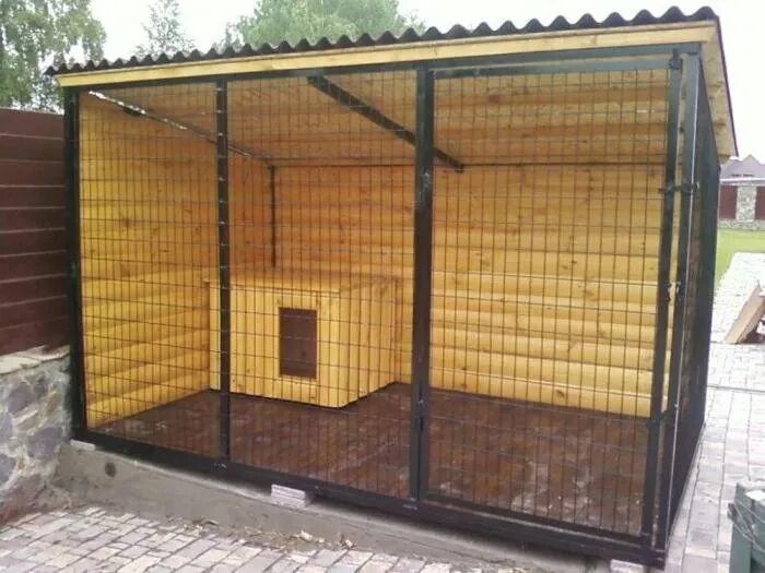 3х4. Для хаски - конура, для хаски. Вольер для овчарки уличный. 3х4. Утепленный вольер.
