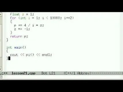 Pi in c