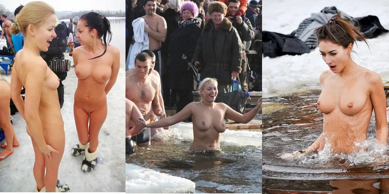 Голые Рождественские Купания