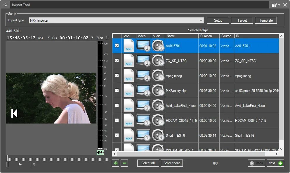 File viewer на русском. MXF op1a. Шаблон программы для телеканала. MXF-TV. MXF таблица.