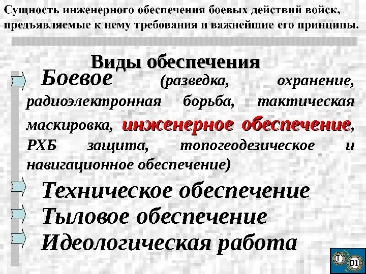 Система инженерного обеспечения это. Виды боевого обеспечения. виды инженерного обеспечения. сущность инженерного обеспечения.