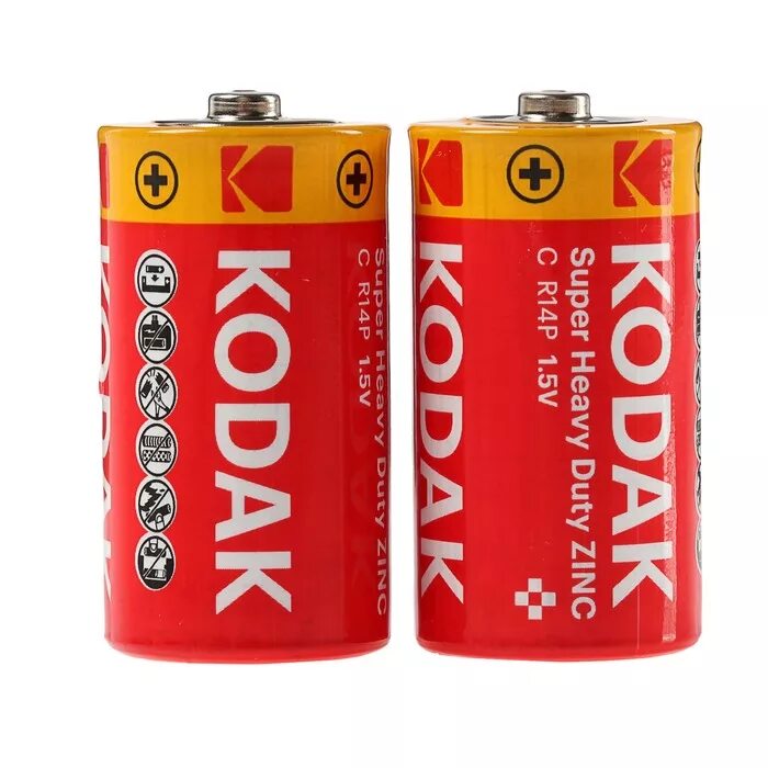 Батарейки типоразмера c. Элемент питания kodak heavy duty r20 extra (kdhz 2s) (б/б) (24/144/6912). элемент питания kodak r20-2s extra heavy duty [kdhz 2s] 02141. батарейки &quot;kodak&quot; r-14 extra. kodak r14 c.
