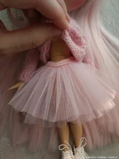 Юбка из фатина для куклы