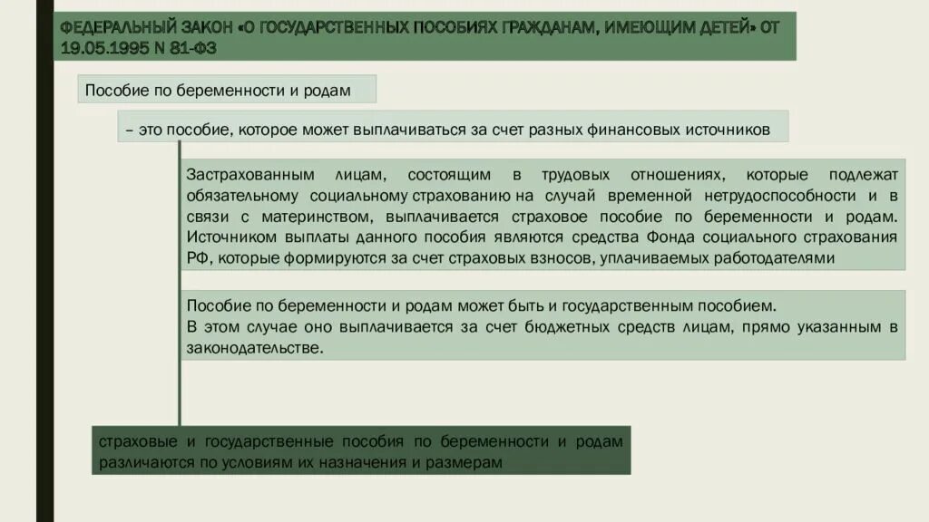 19 мая 1995 г 81 фз. Схема пособия гражданам имеющим детей. Государственные пособия гражданам имеющим детей схема. Виды государственных выплат. Понятие и виды пособий.