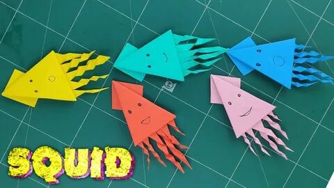 Игра кальмара из бумаги