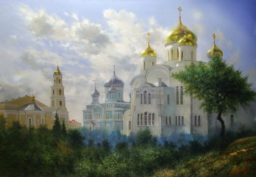 Картина художника храм. Картина художника храм. Деревенская церковь есенинская русь. Троице-сергиева лавра. Картина художника храм.