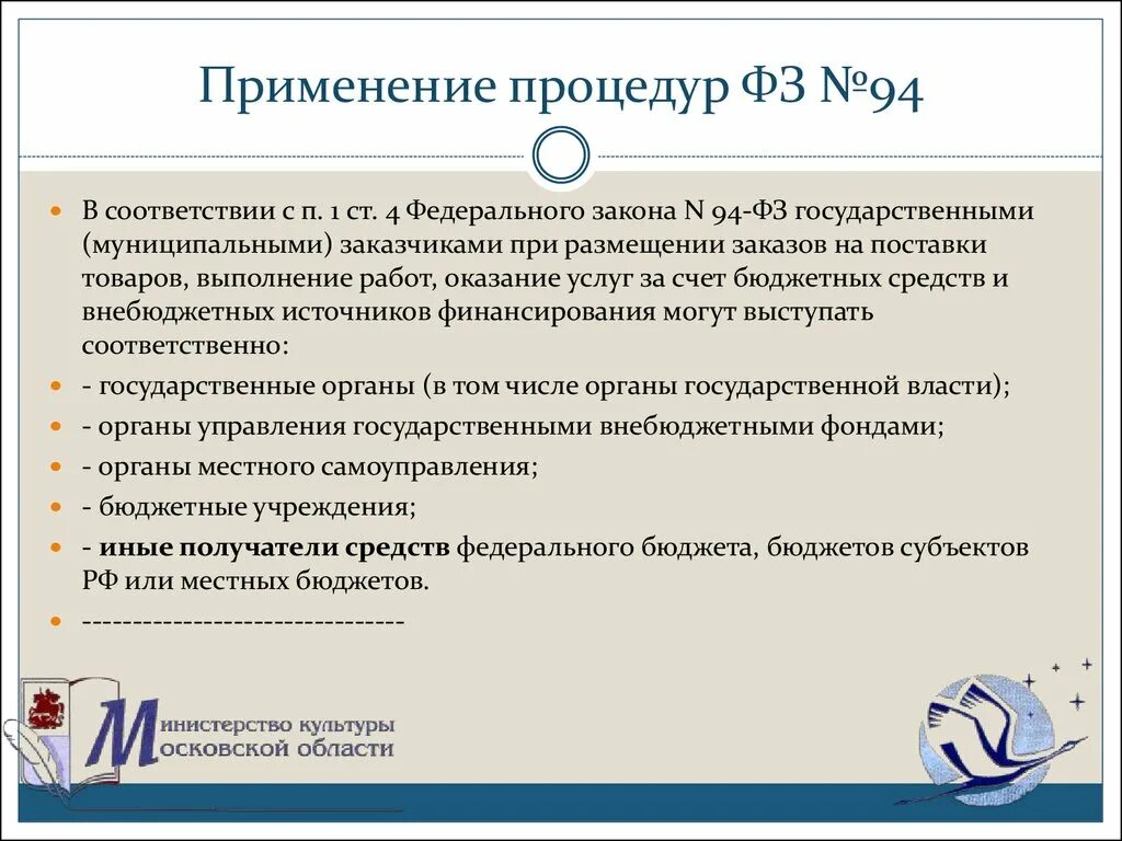 Фз 94 с последними изменениями