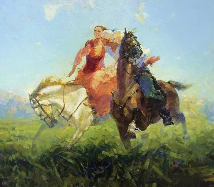 Досбол касымов картины. Казахская живопись. Казахи живопись. Национальная живопись