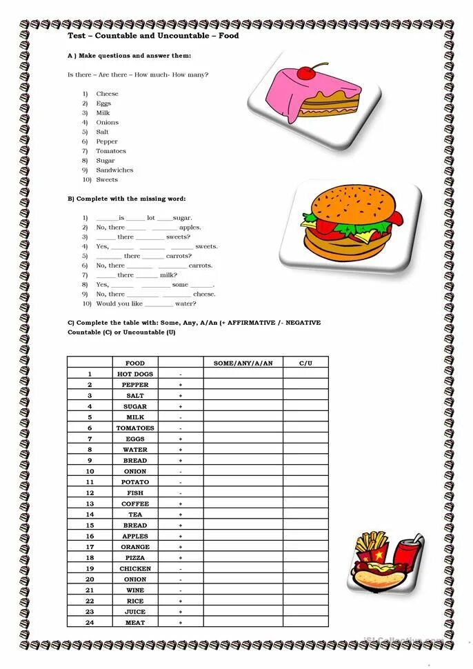 Uncountable exercises. Продукты countable uncountable. countable uncountable food тест. исчисляемые и неисчисляемые worksheets. countable and uncountable тест.