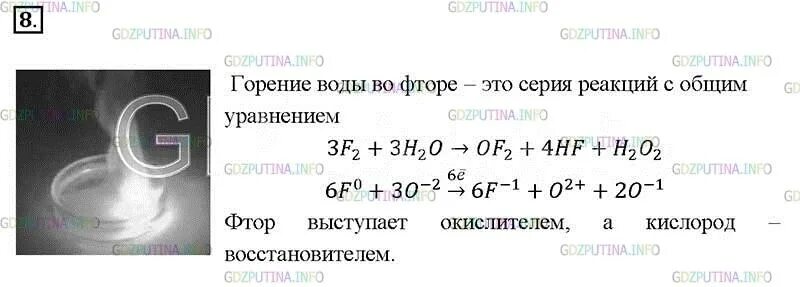 Фтор горит. Реакция горения воды во фторе. реакция горения фтора. горение воды во фторе уравнение. вода горит в атмосфере фтора.