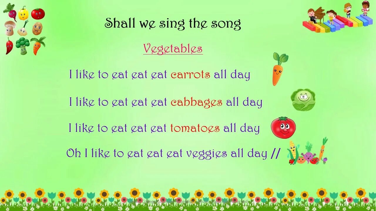 Vegetables song. Vegetables Song for Kids. Vegetable Songs text. I like Vegetables Song for Kids Genki.