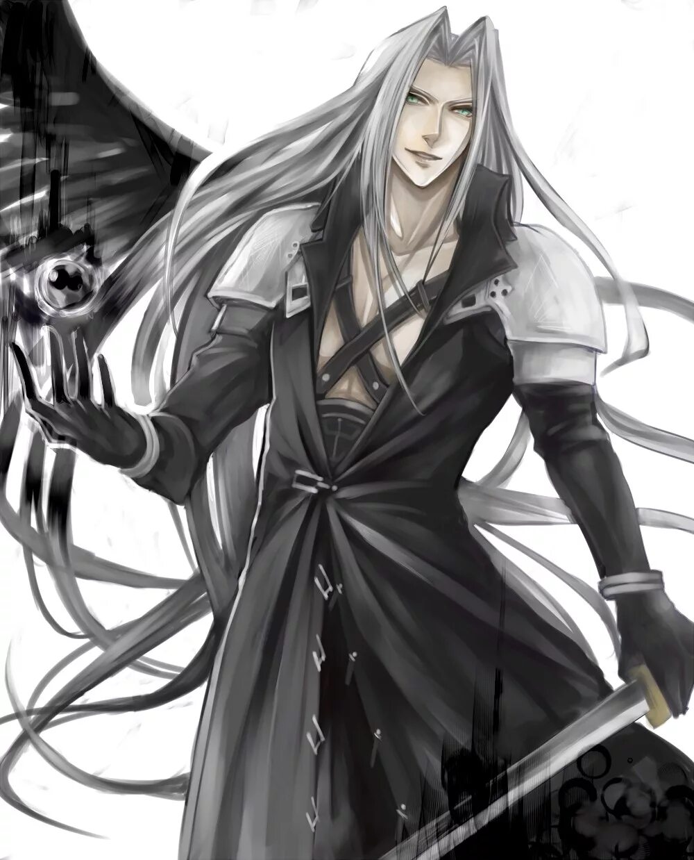 Сефирот. Сефирот аниме. сефирот final fantasy. сефирот final fantasy 7. сефирот из final fantasy vii.