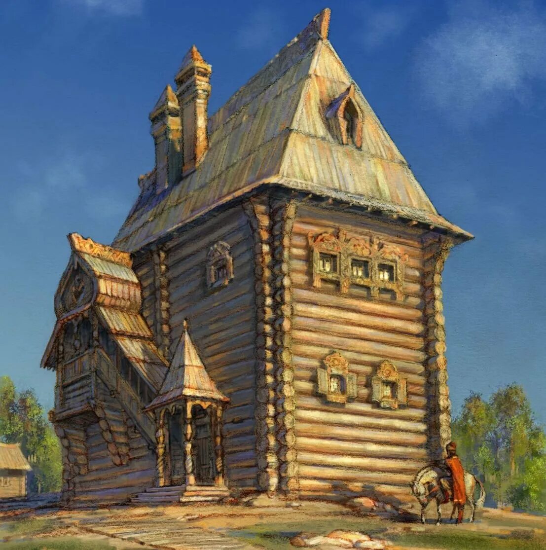 Княжеский терем древней руси. Зодчество древней руси церковь. Постройки 9 века. Терема древней руси. Боярский терем в древней руси.