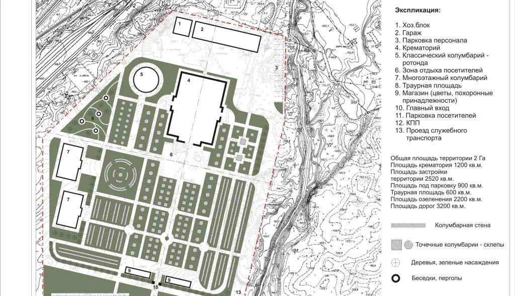 План крематория на Шафировском СПБ. План крематория в Санкт Петербурге. Генеральный план крематория. План колумбария крематория СПБ. Площадь крематория