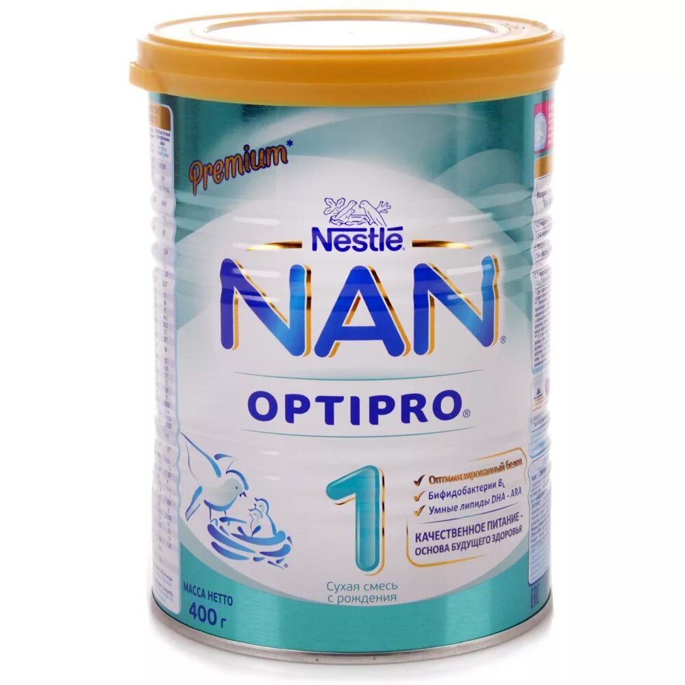 Смесь Нестле нан оптипро 1. Nan Optipro 1 400 гр. Смесь nan (Nestlé) 1 Optipro (с рождения) 400 г. Нестле смесь молочная нан 1 оптипро 400г.