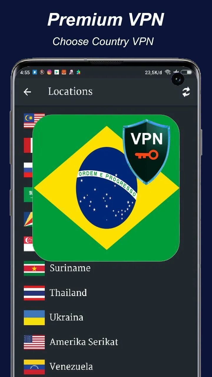 Secure vpn mod. Secure VPN. Secure VPN Страна. Скриншот из впн. Впн Бразилия.