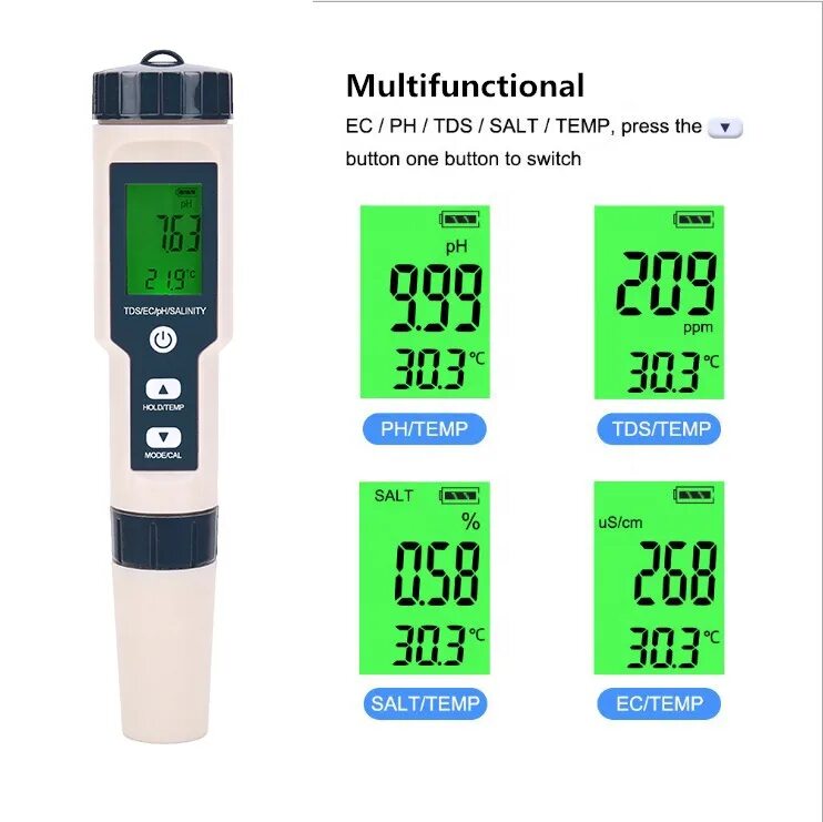 TDS/EC/PH/salinity/Temp 5. Измеритель salinity Meter. ТДС метр тест-1 показания. PH/TDS/EC/Temp. Tds temp