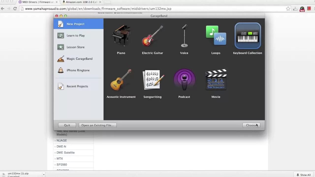 Midi mac os. Garageband mac os. программа ямаха коннект.