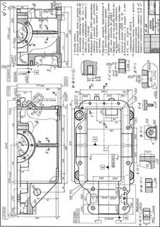 Размеры корпуса редуктора