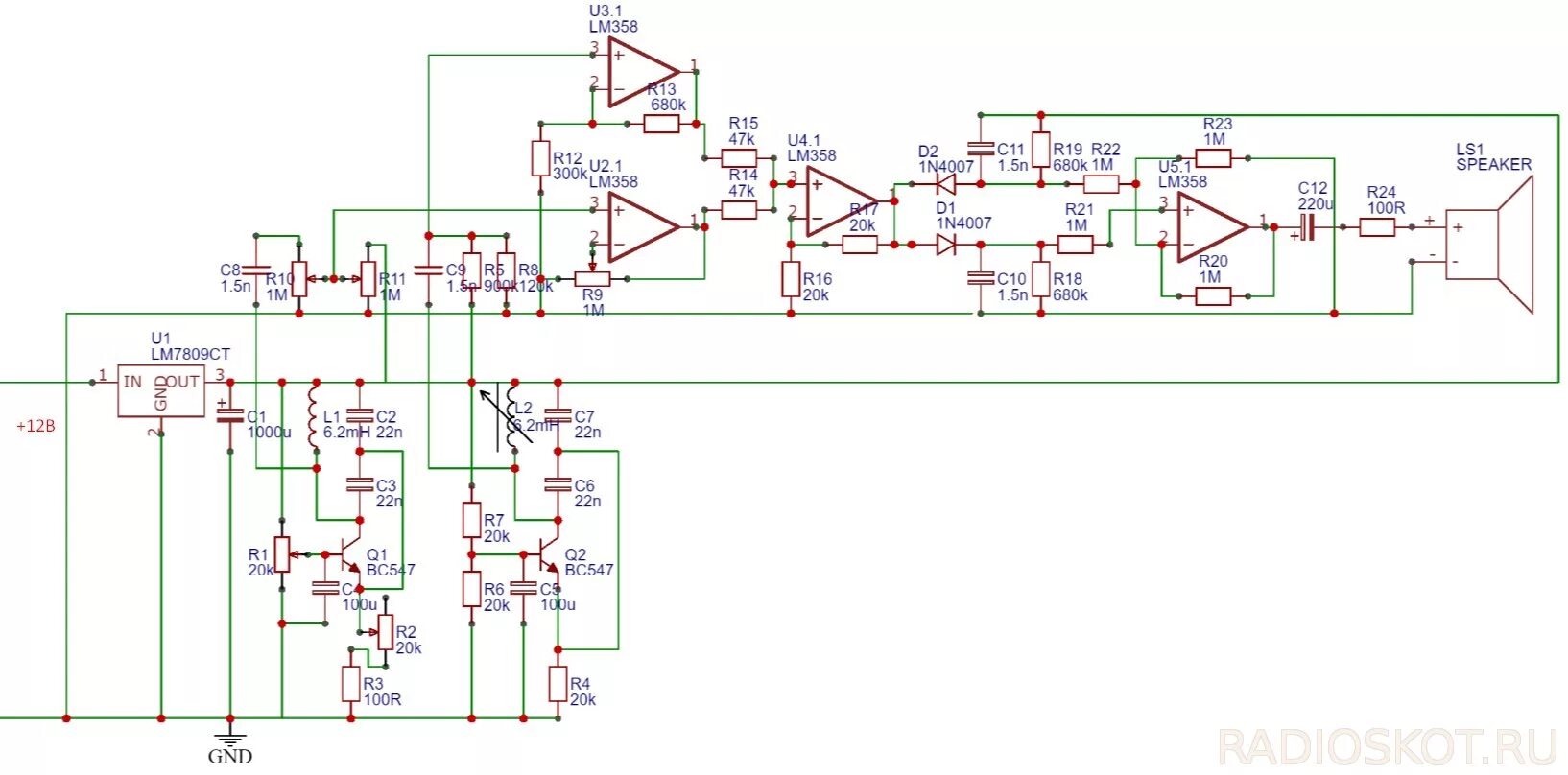 Lm358 аналог. Металлоискатель пират лм 358. металлоискатель на микросхеме lm358 схема. металлоискатель пират на микросхеме lm358. схемы металлоискателей bfo.