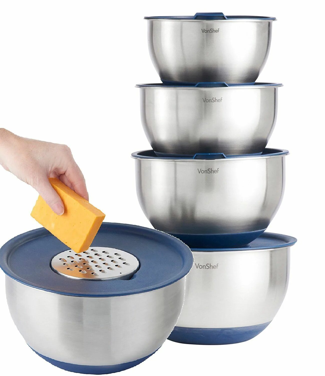 Набор мисок с крышкой 7шт инокс. 23464 набор мисок 6пр 14-16-18-20-22-24см мв (х12). Миски салатные нержавейка. Набор мисок "mayer & boch". Набор салатников mercury haus.