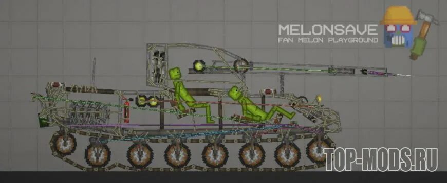 Melon Playground fv4005. Танк в Melon Playground. Melon мод на танки. Мод на танк в Мелон.