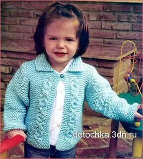 Вязание кофточки малышу