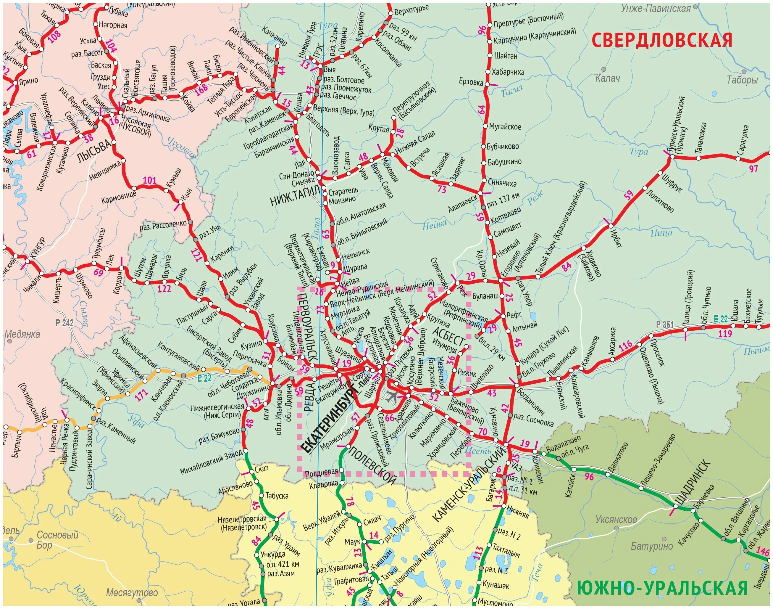 Купить карту железных дорог