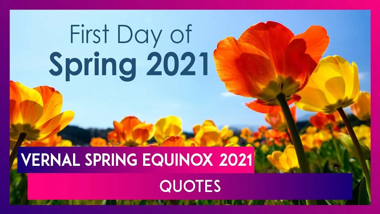 First day of spring. Happy spring equinox. spring equinox day. with the first day of spring.