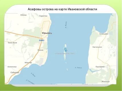 Юрьевец на карте
