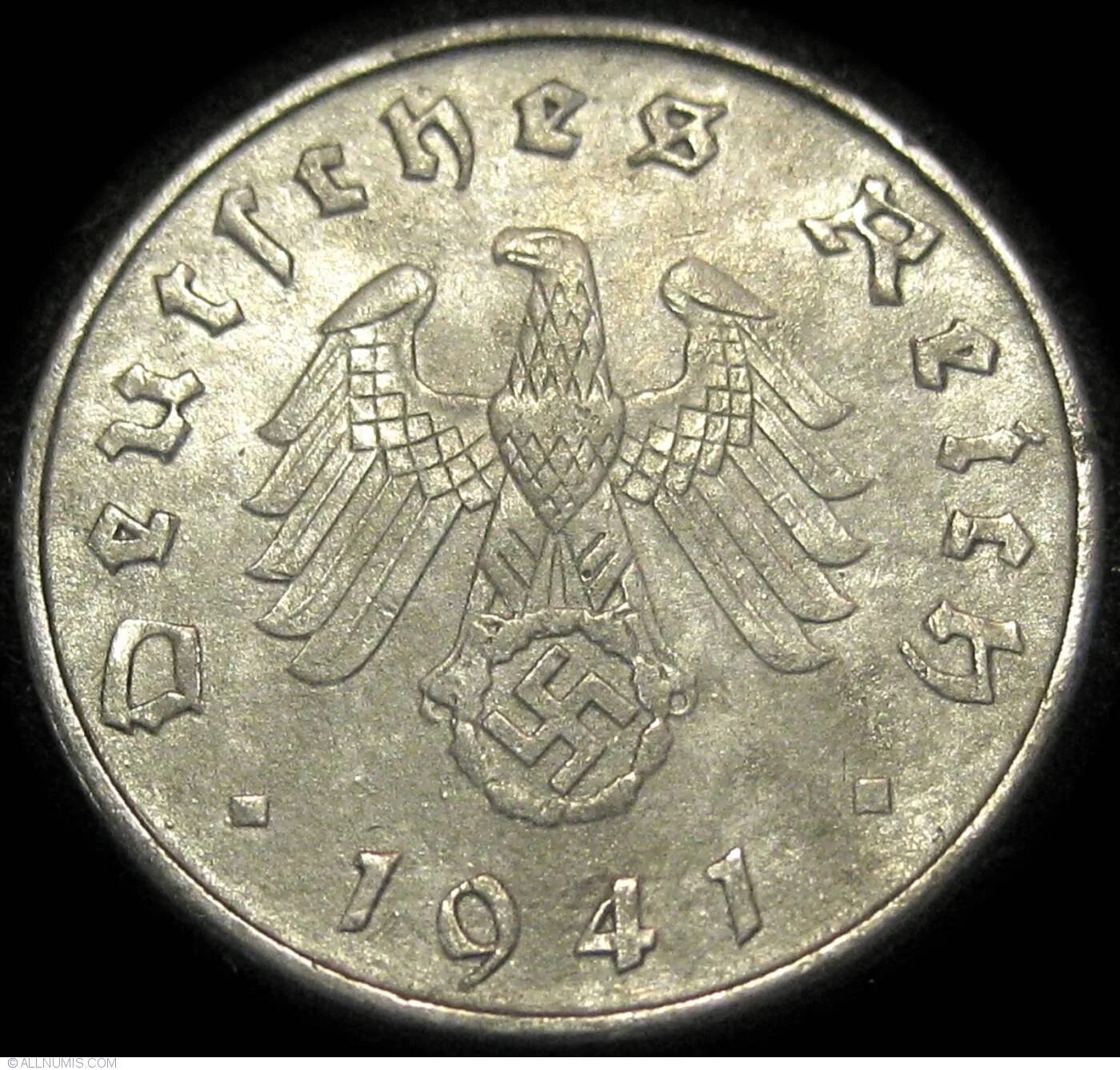 Немецкая монета 1940 10 рейхспфеннигов. 10 Рейхспфеннига 1941. 10 Рейхспфеннигов 1943. 1 Reichspfennig 1942. Деньги второй мировой войны