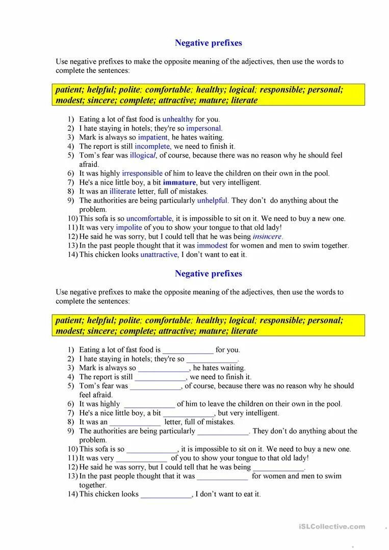 Negative prefixes adjectives. Negative prefixes Worksheets. Negative prefixes in English adjectives. Negative prefixes adjectives Worksheets. Make adjectives negative