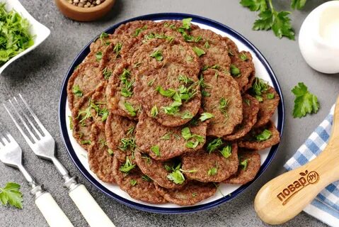 Оладушки с говяжьей печенью рецепт