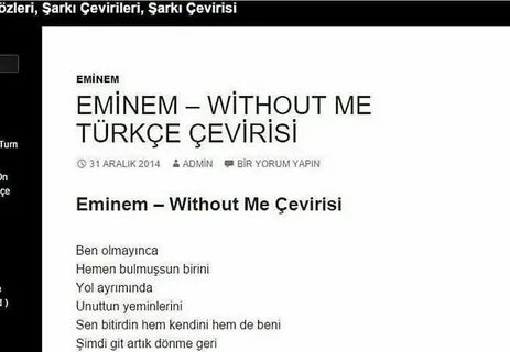 Eminem without me text